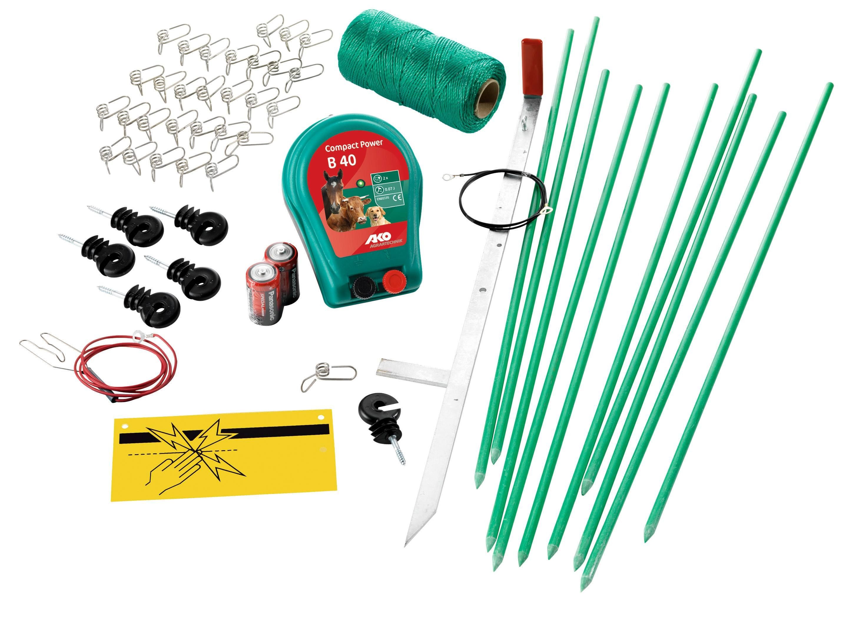 Kerbl Weidezaungerät Hobbyset mit Weidezaun-Netzgerät N 700 AKO, 1-tlg.