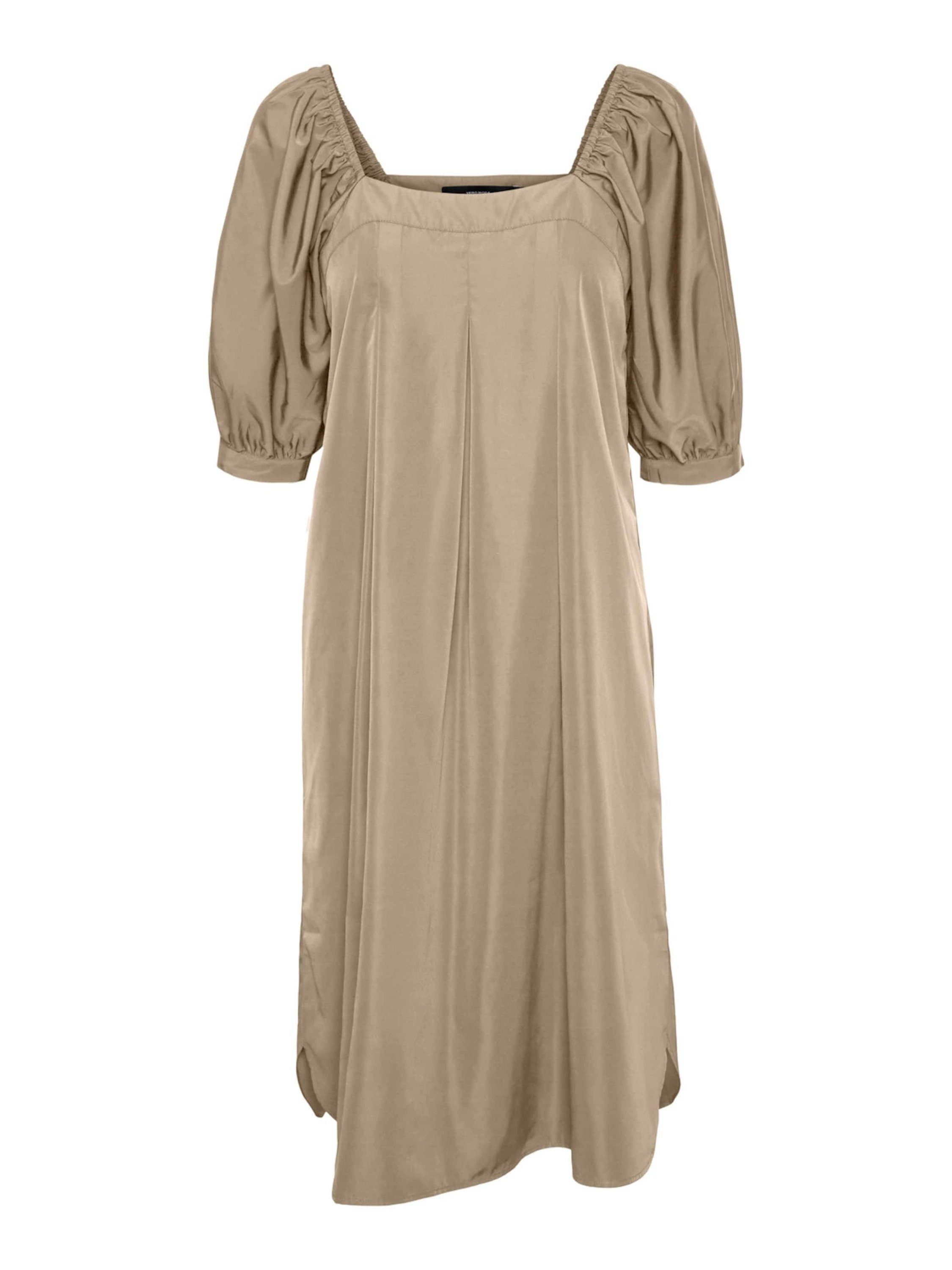 Vero Moda Midikleid Frency (1-tlg) Drapiert/gerafft