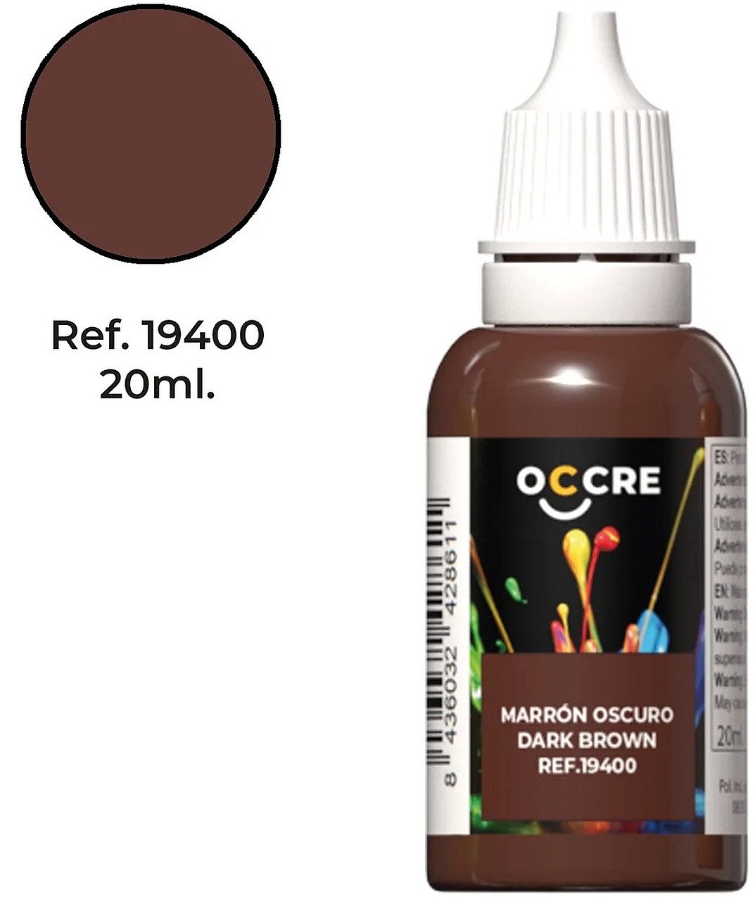 Modellbausatz Ocolor Dark brown 20 ml Bastelbedarf Farbe Oberflächenbehandlung