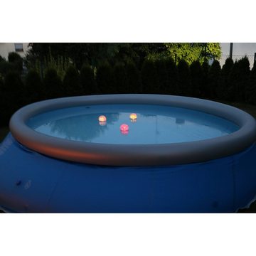 SUMMER FUN Pool-Lampe Solarkugellicht 3er Set