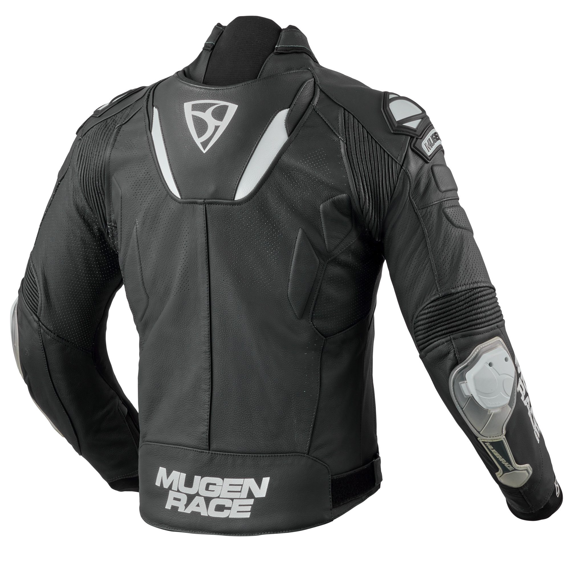 MUGENRACE Motorradjacke Mry perforierte Motorrad Lederjacke Verbindungsreißverschluss,Ellenbogenprotektoren enthalten,perfori
