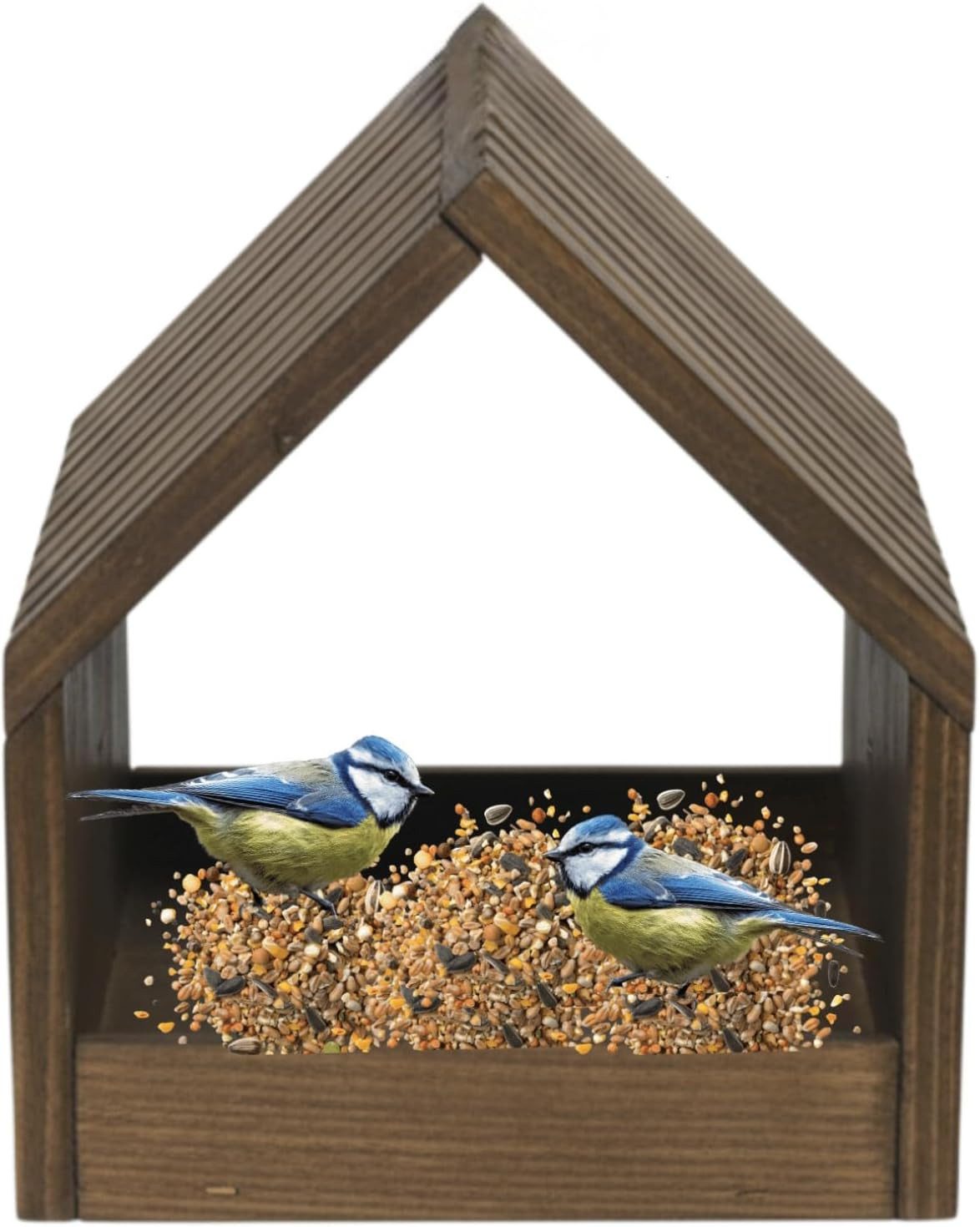Modo24 Vogelhaus mit Ständer aus FSC® Holz, Vogelkäfig mit Dach, Wetterfest günstig online kaufen