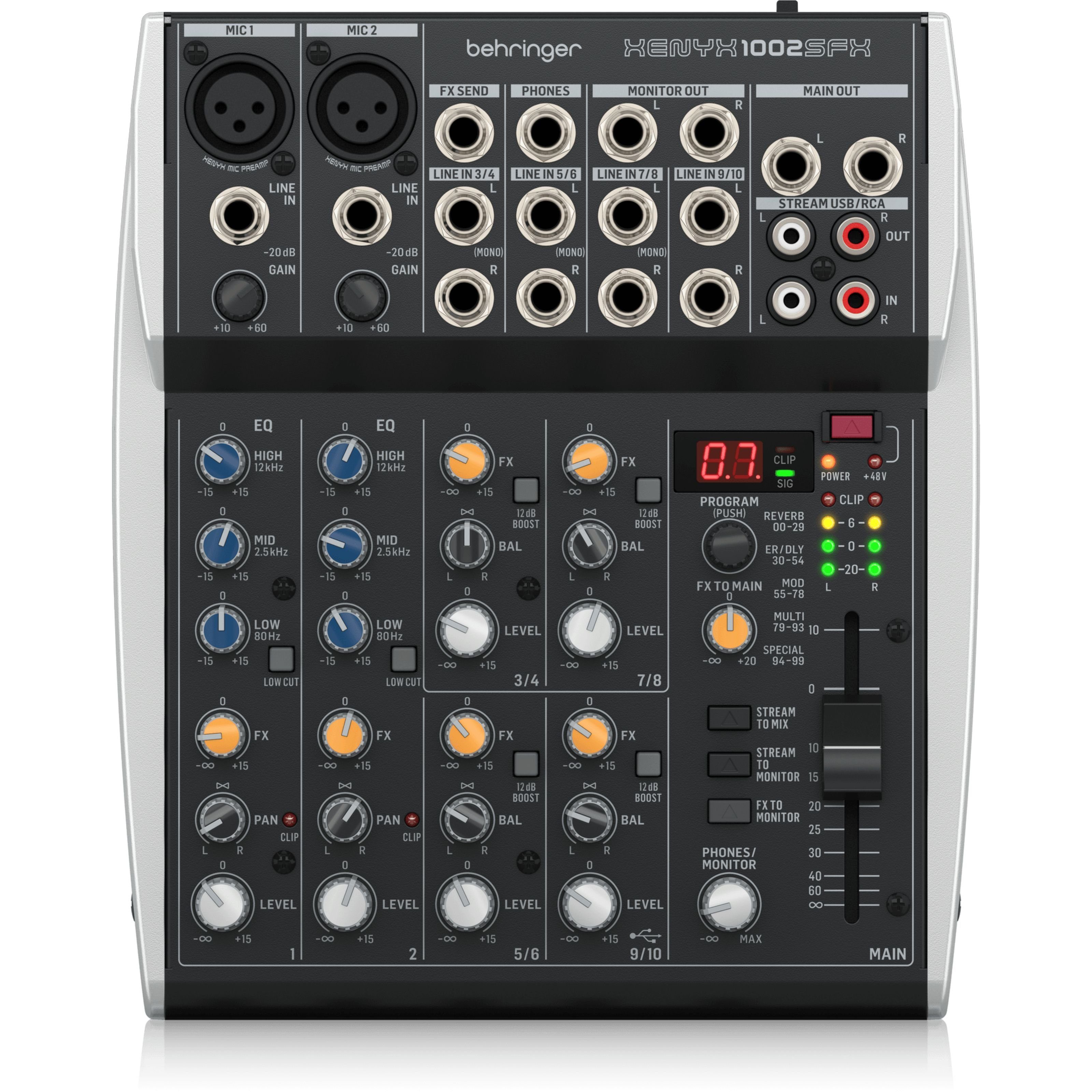 Behringer Mischpult, (PA Mischpulte, Analog Mixer), XENYX 1002SFX - Analogmixer
