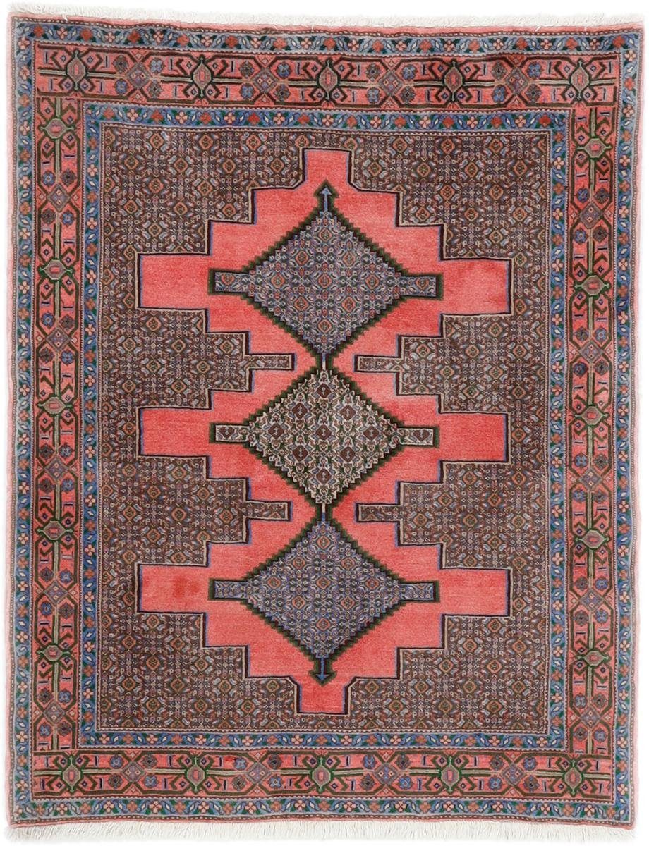 Orientteppich Senneh 127x156 Handgeknüpfter Orientteppich / Perserteppich, Nain Trading, rechteckig, Höhe: 12 mm