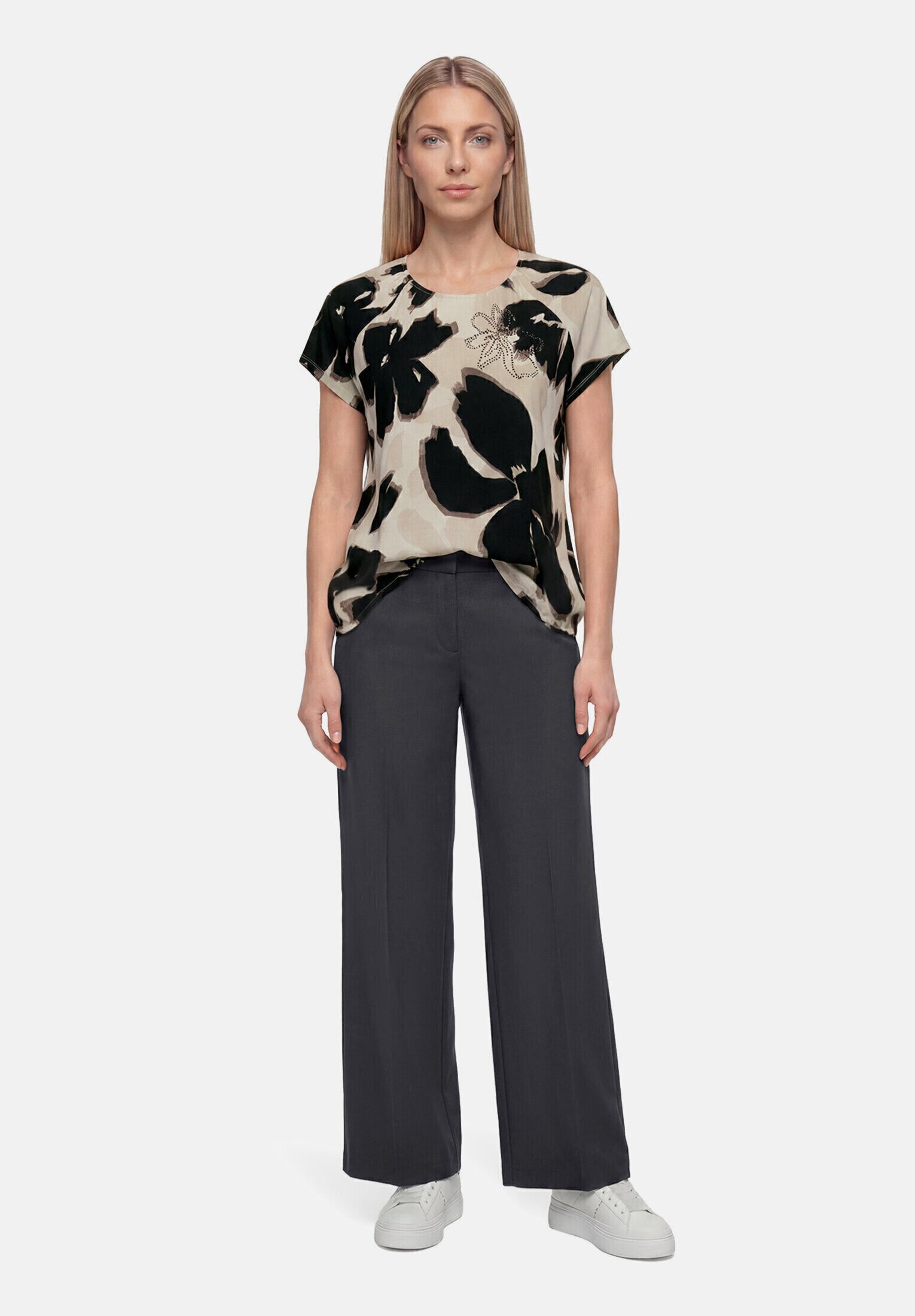 Betty Barclay Kurzarmshirt Damen mit Gummizug (1-tlg)