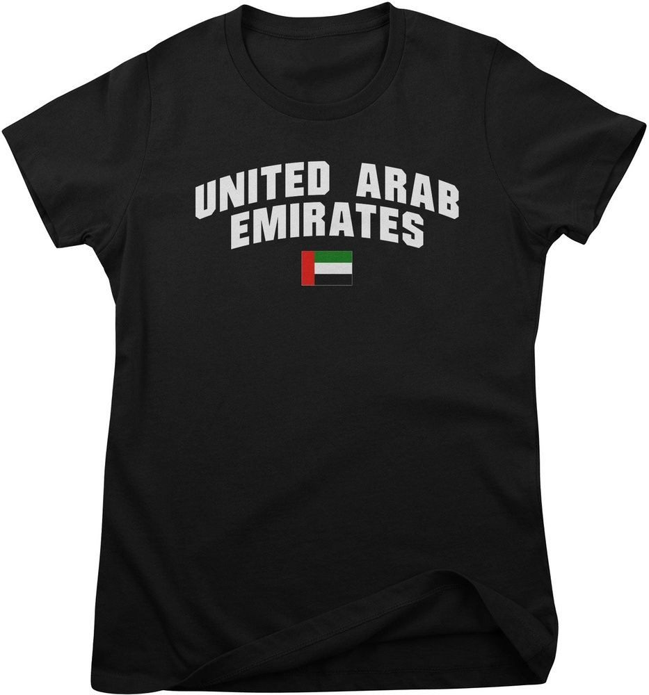 Flag Collection T-Shirt United Arab Emirates Flag Girly Tee
