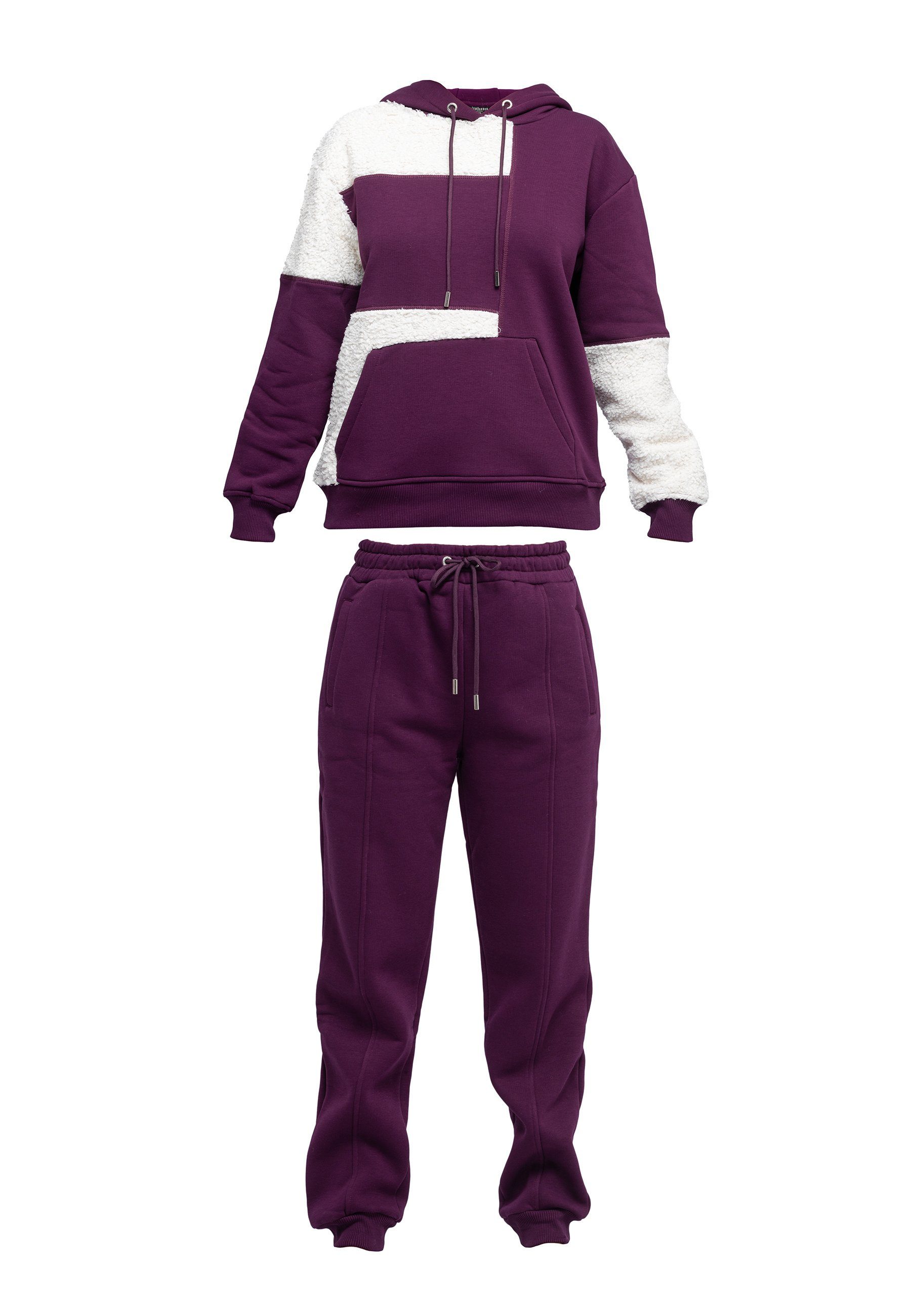 Tom Barron Freizeitanzug Damen-Freizeit Trainingsanzug mit Kapuze, mit modernem Design