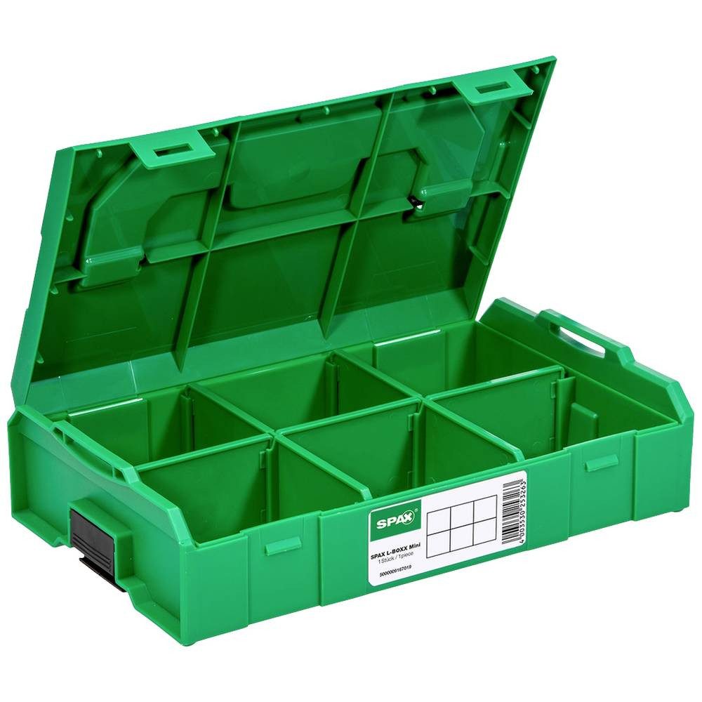 SPAX Sortimentskasten L-BOXX KOFFER Kunststoff MINI, leer, mit