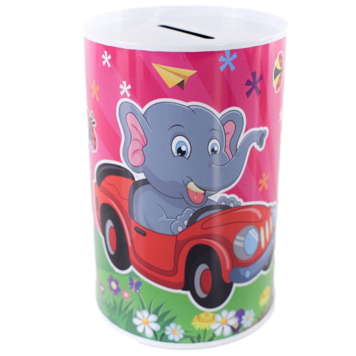 Marabellas Shop Spardose Metall-Spardose für Kinder ohne Öffnung im Tier Design ca. 12,5 cm, (1-tlg), Kompaktes Format