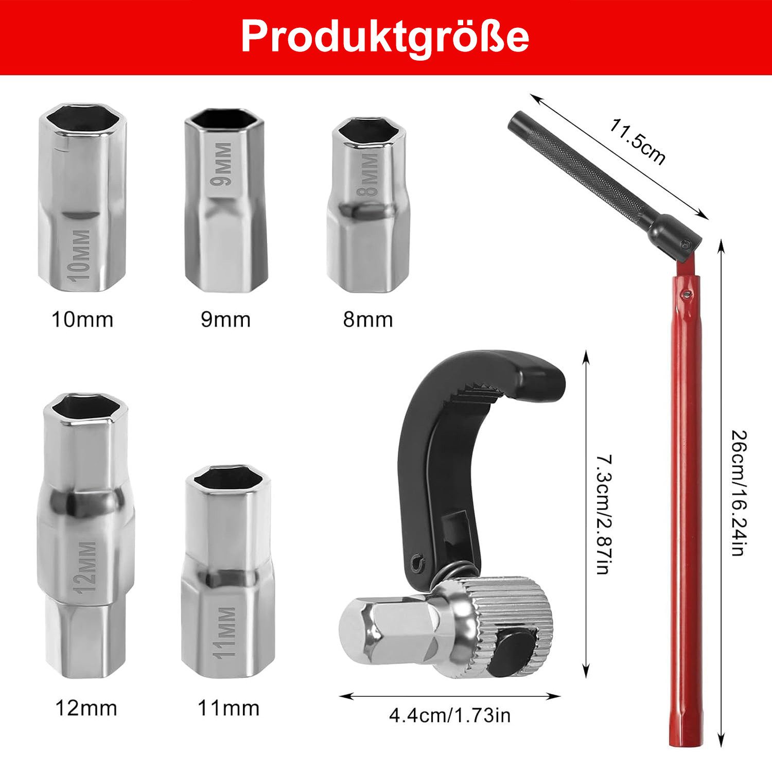 Refined Living Montagewerkzeug Standhahnmutterschlüssel 8-12mm Standhahnsch günstig online kaufen