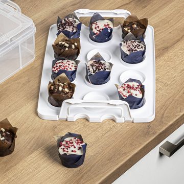 Rungassi Kuchentransportbox Kuchenbehälter Muffinbox Kuchenbox mit Muffin-Einsatz RUNGASSI 18074