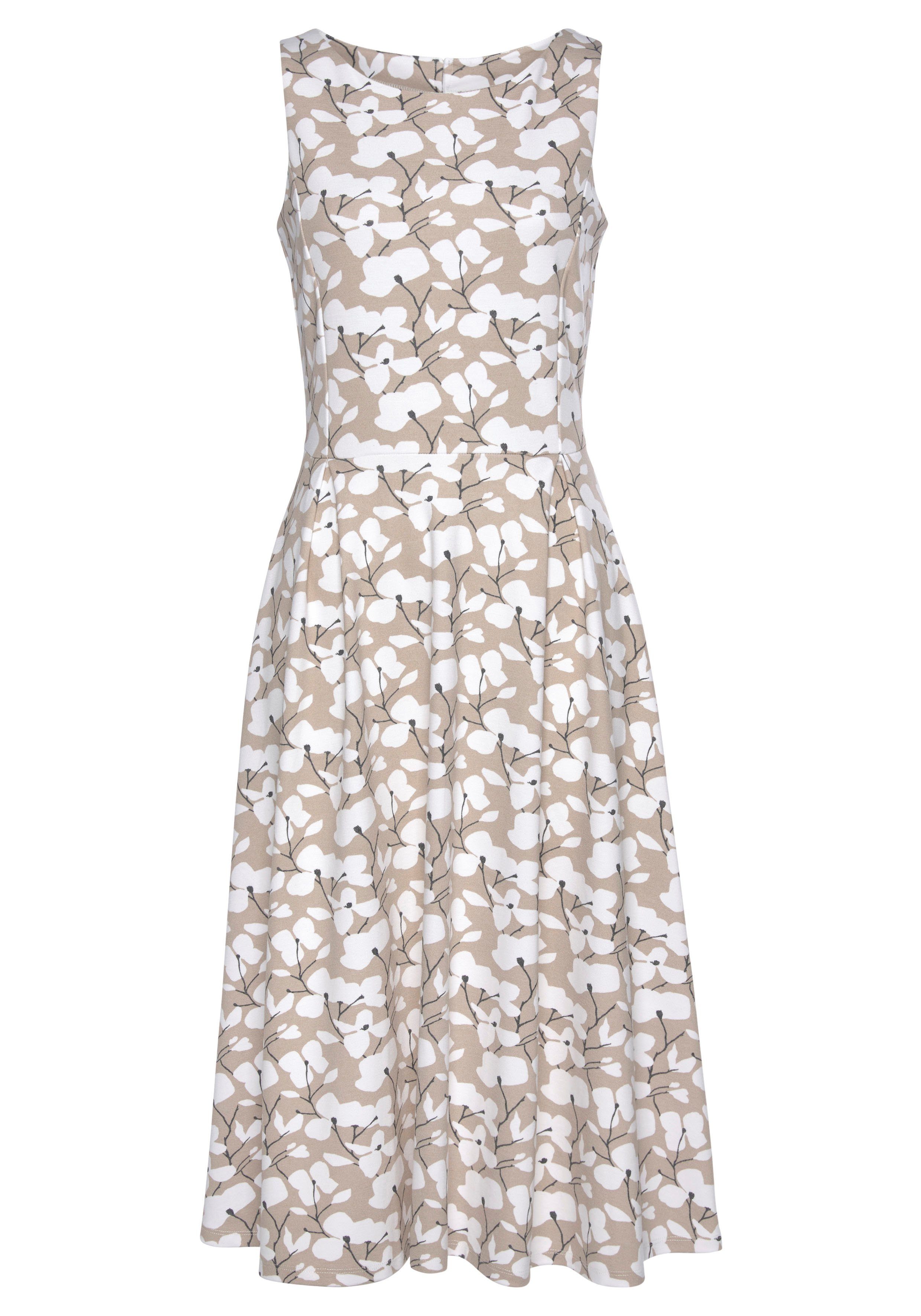 BEACHTIME Midikleid mit Blumendruck, aus Jersey, A-Linien-Kleid mehr