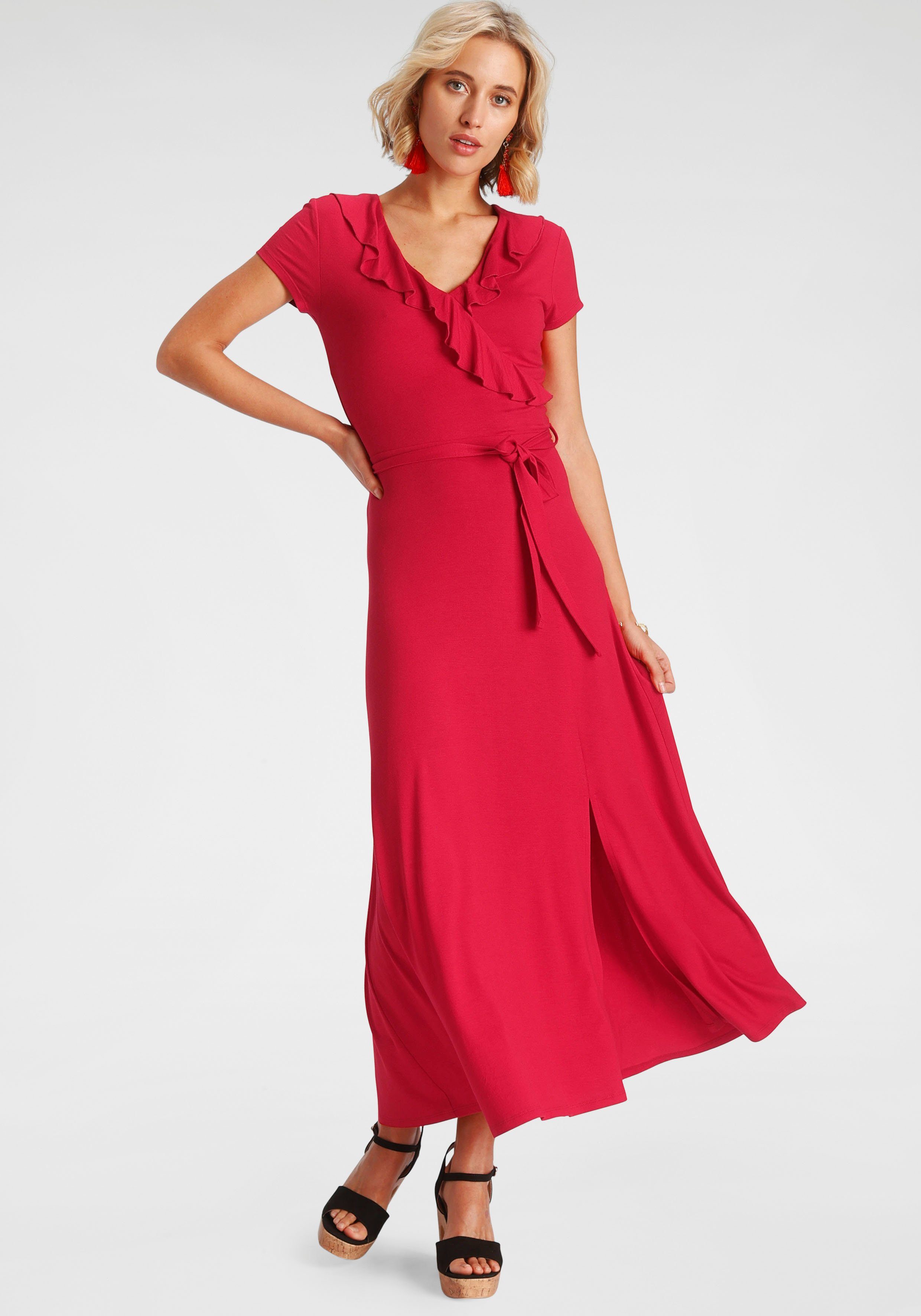 Melrose Maxikleid mit verspielten Volant