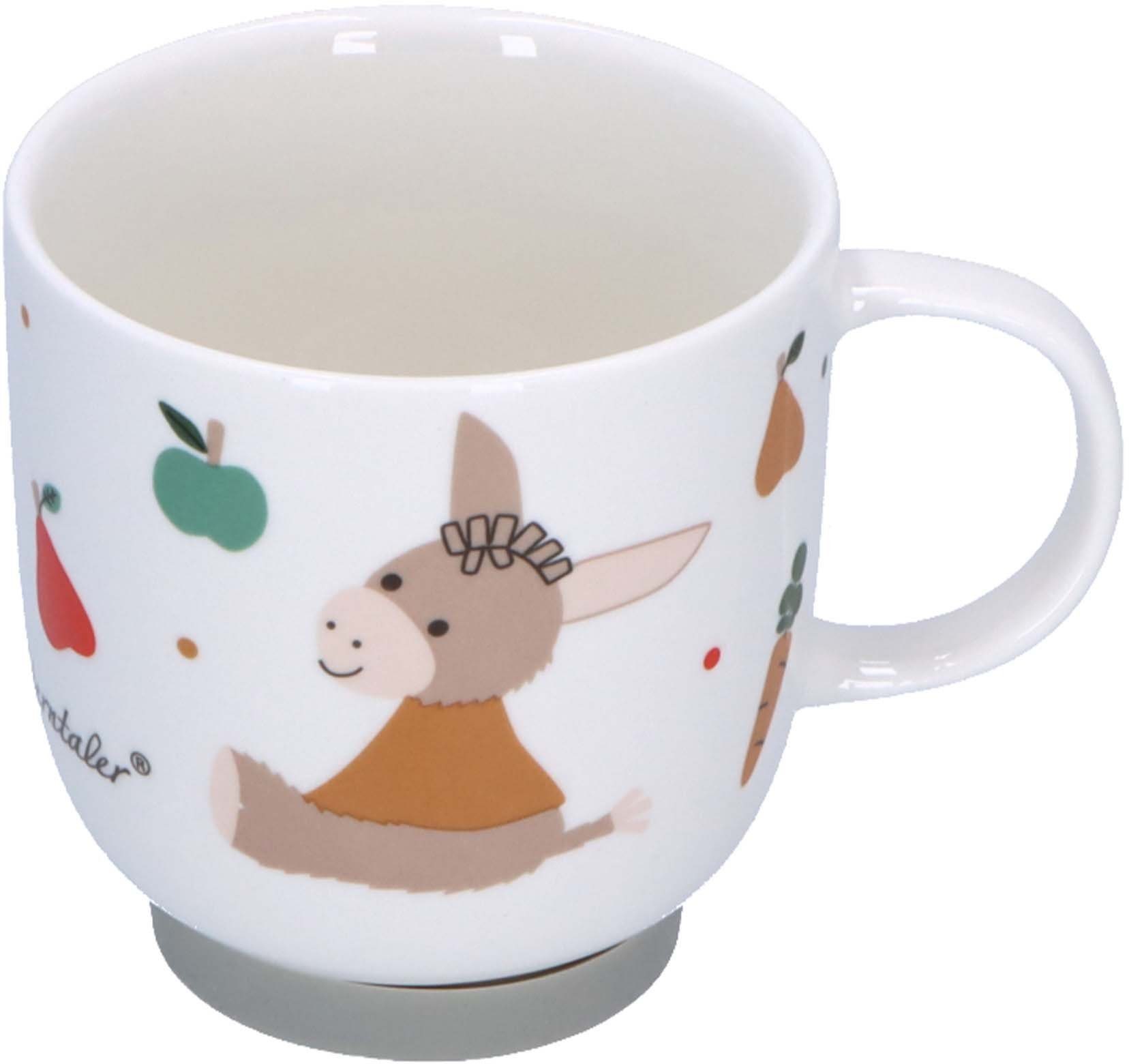 Sterntaler® Kindergeschirr-Set Esel Emmis Garden (3-tlg), Porzellan, Silikon