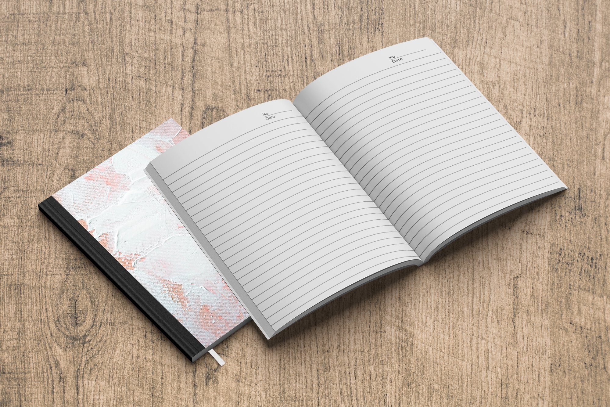 Design, Journal, MuchoWow A5, 98 Notizheft, Seiten, - Notizbuch Tagebuch, Abstrakt - Haushaltsbuch Malerei Merkzettel,