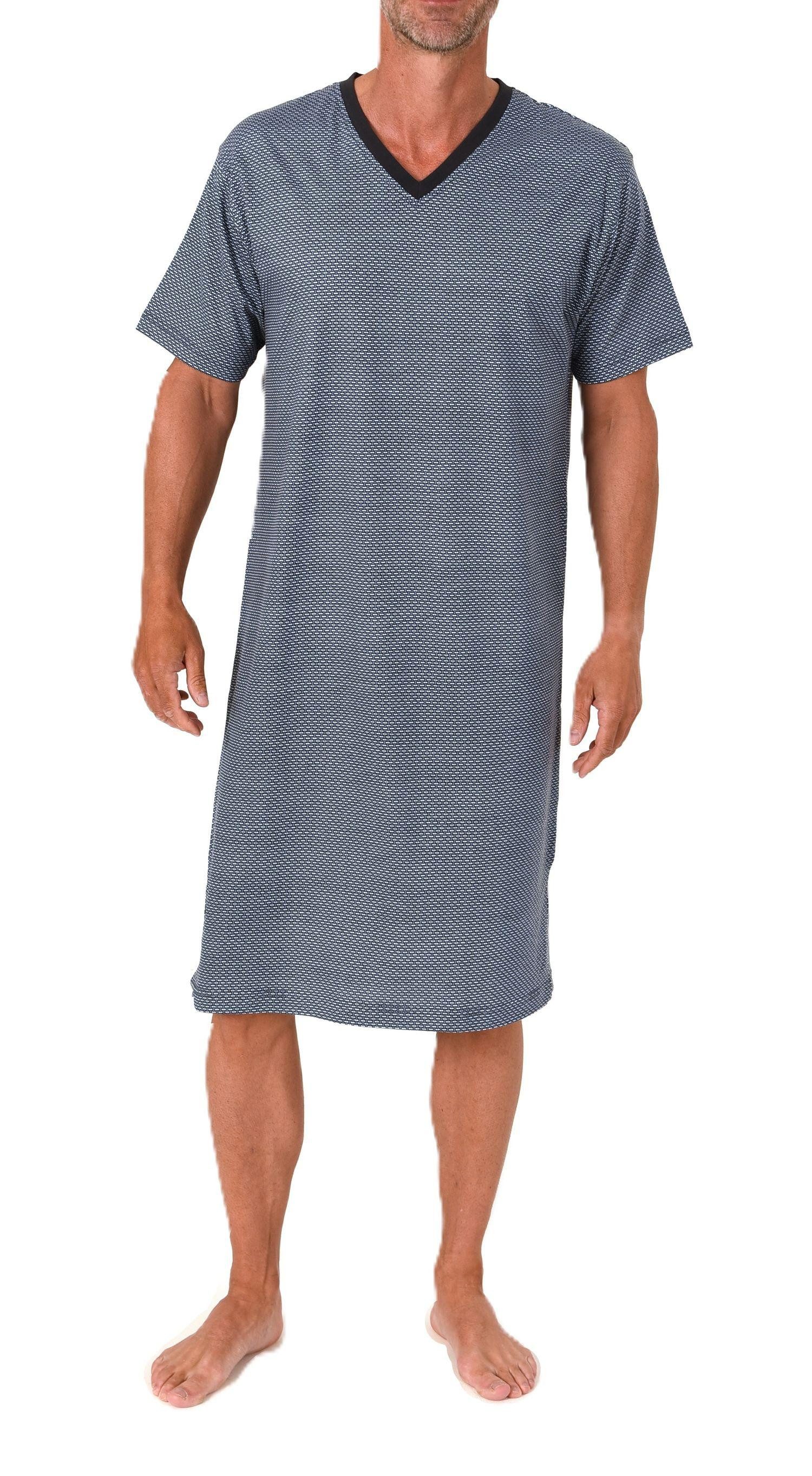 Pyjama Normann Herren kurzarm Nachthemd – auch in Übergrößen