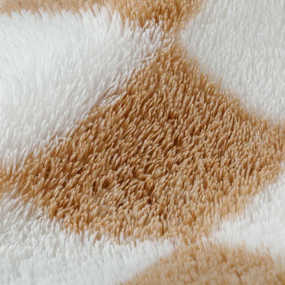 PURECOZY Hochflor-Teppich Mikrofaser-Teppich, Waschbar Weich & Kuschelig, rund, Höhe: 40 mm, geeignet für verschiedene Innenräume, 120x120 cm