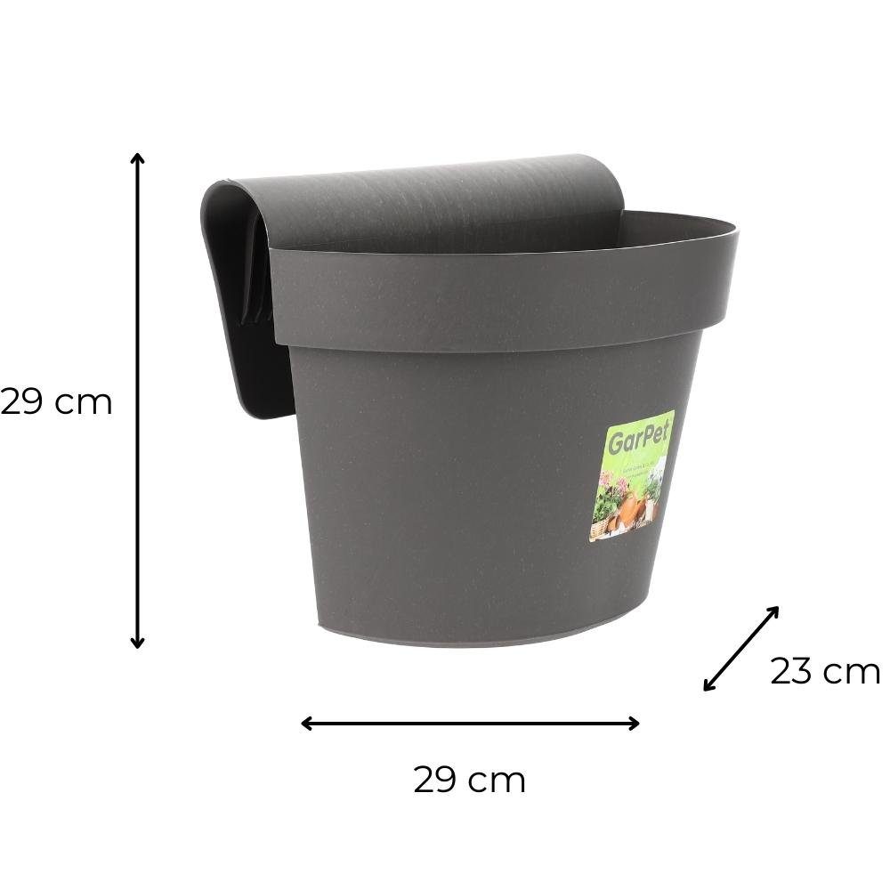GarPet Balkonkasten Geländertopf Balkon Wasserspeicher Blumen günstig online kaufen