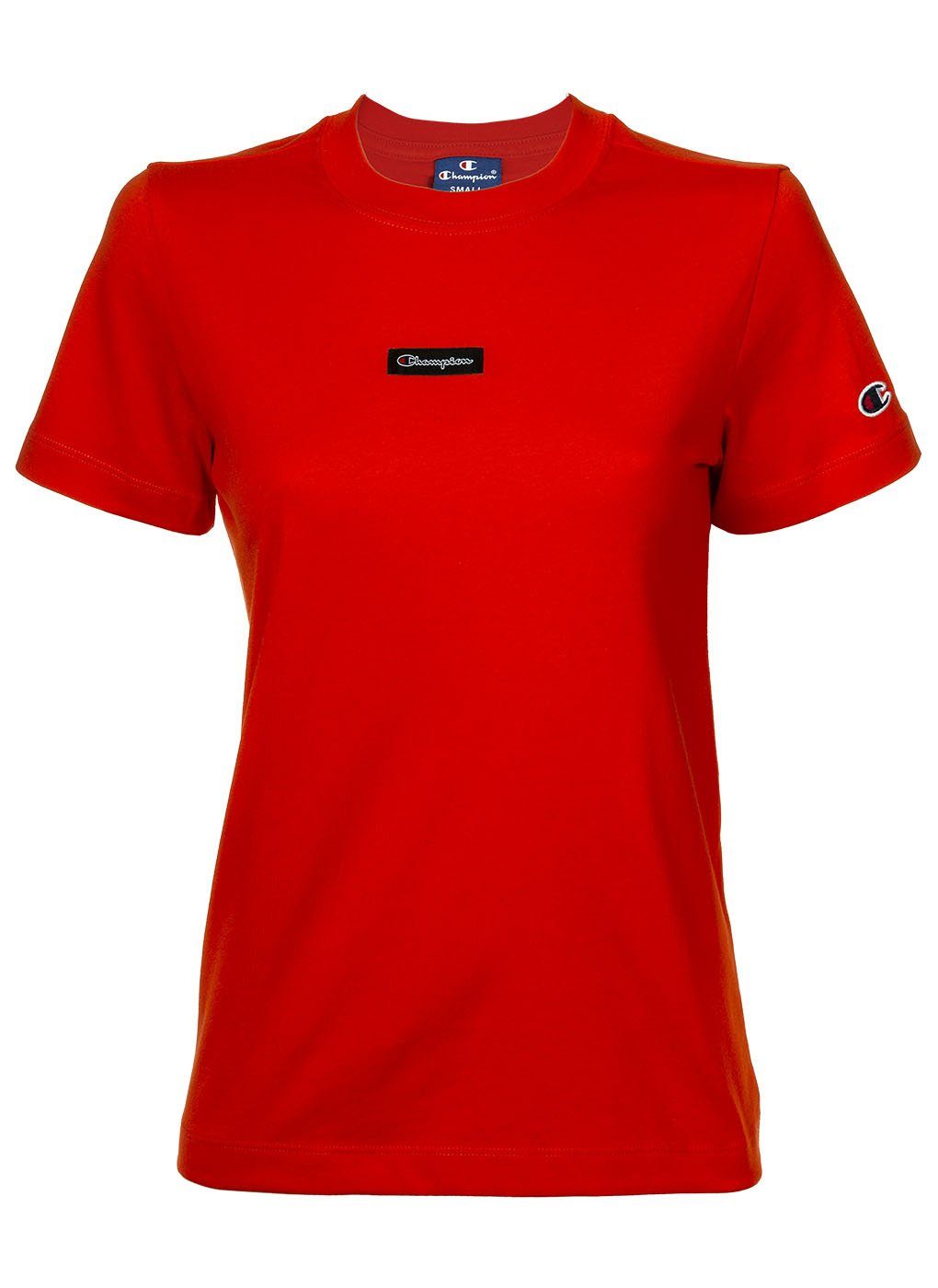 Champion T-Shirt Damen T-Shirt - Crewneck, Uni, Logo-Patch
