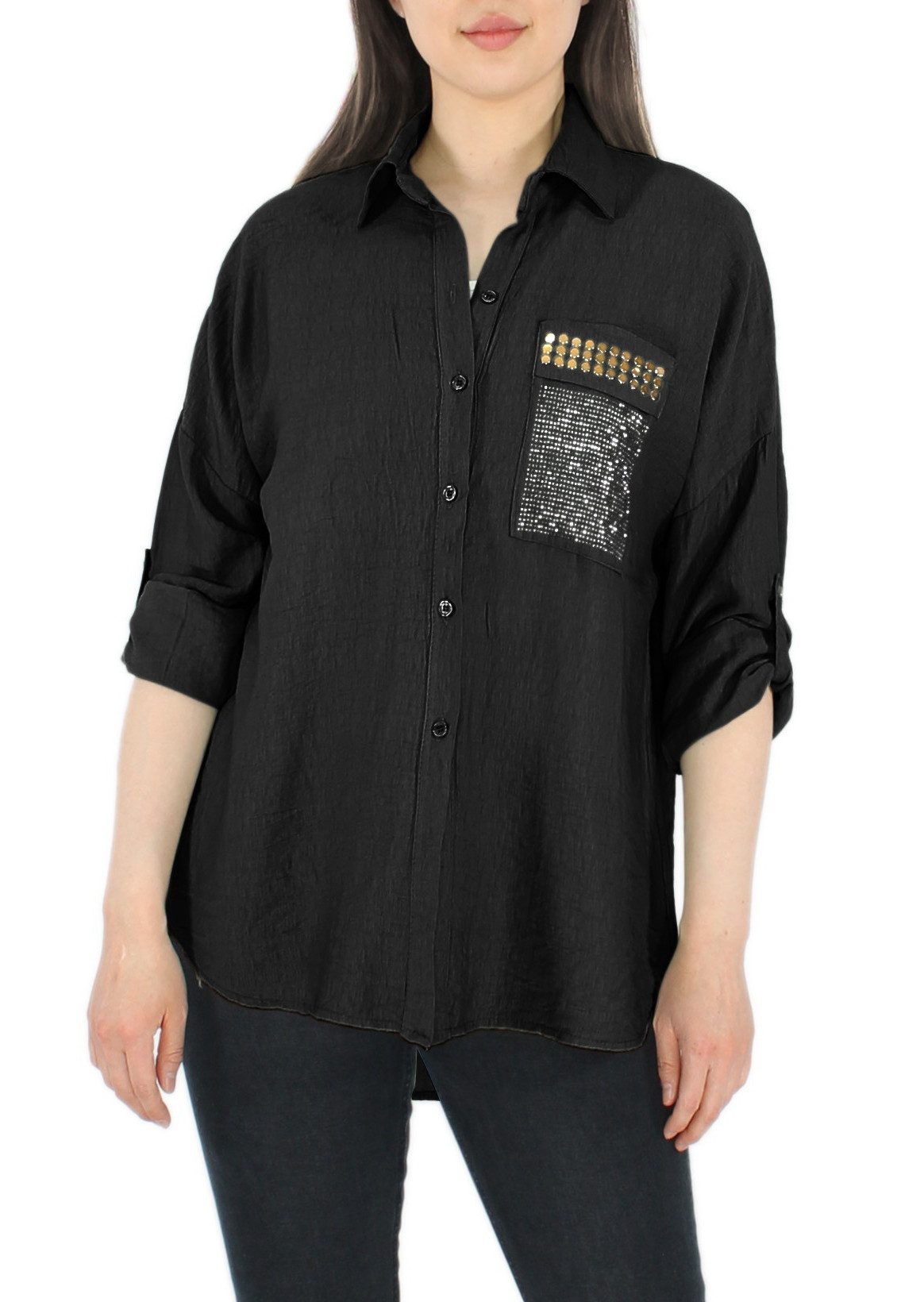dy_mode Tunika Damenbluse Tunika Elegante Longbluse günstig online kaufen