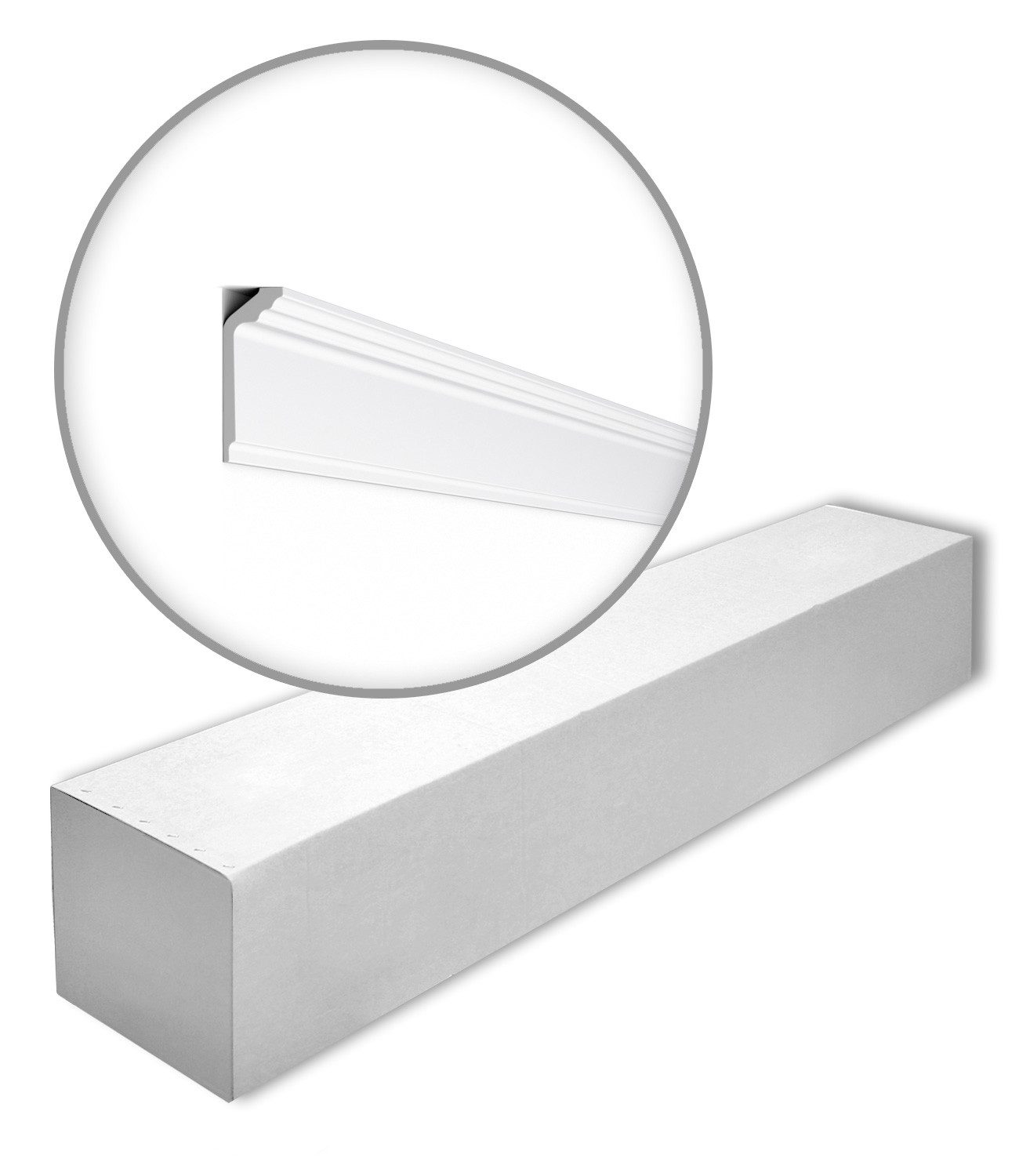 NOËL & MARQUET by nmc Deckenleiste NMC GT-box NOMASTYL Eckleisten 1 Karton SET 46 Stuckleisten 92 m, kleben, Extrudiertes Polystyrol (LDPS), 1 Karton SET, 46-St., 1 x Karton SET, Eckleisten Stuckleisten Modern weiß, vorgrundiert