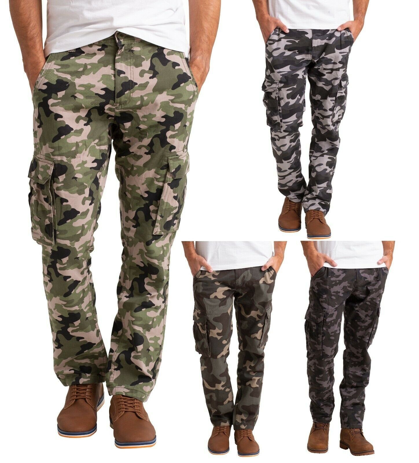 BlauerHafen Cargohose »Herren Army Cargo Combat Camouflage Hose 100%  Baumwolle Straight Leg Work Wear« online kaufen | OTTO