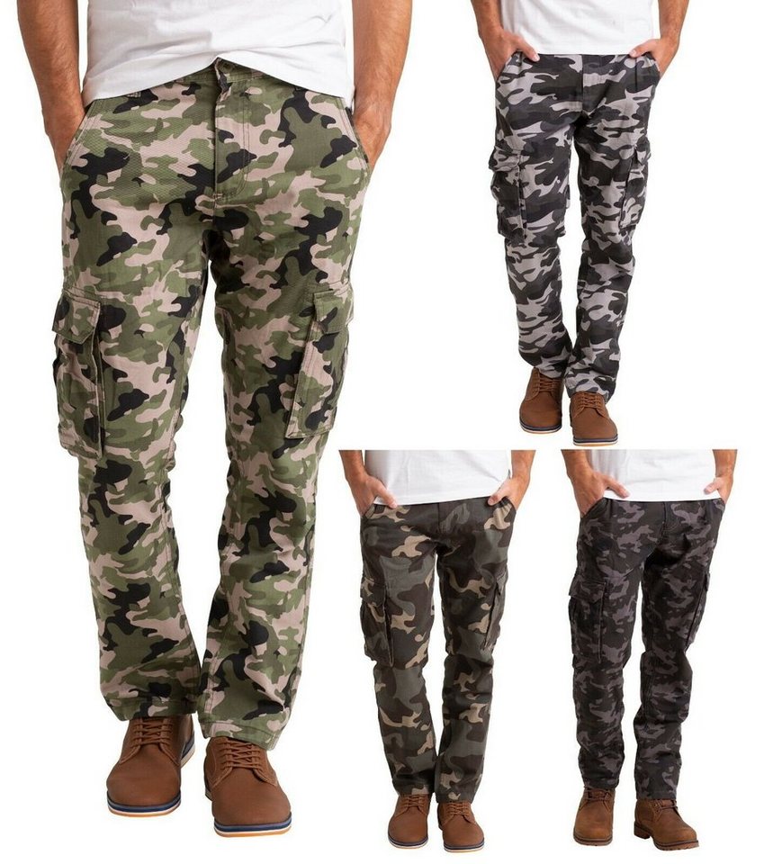 salary Compressed Happy BlauerHafen Cargohose »Mens Army Cargo Camouflage Hose Baumwolle  Arbeitskleidung gerades Bein« online kaufen | OTTO