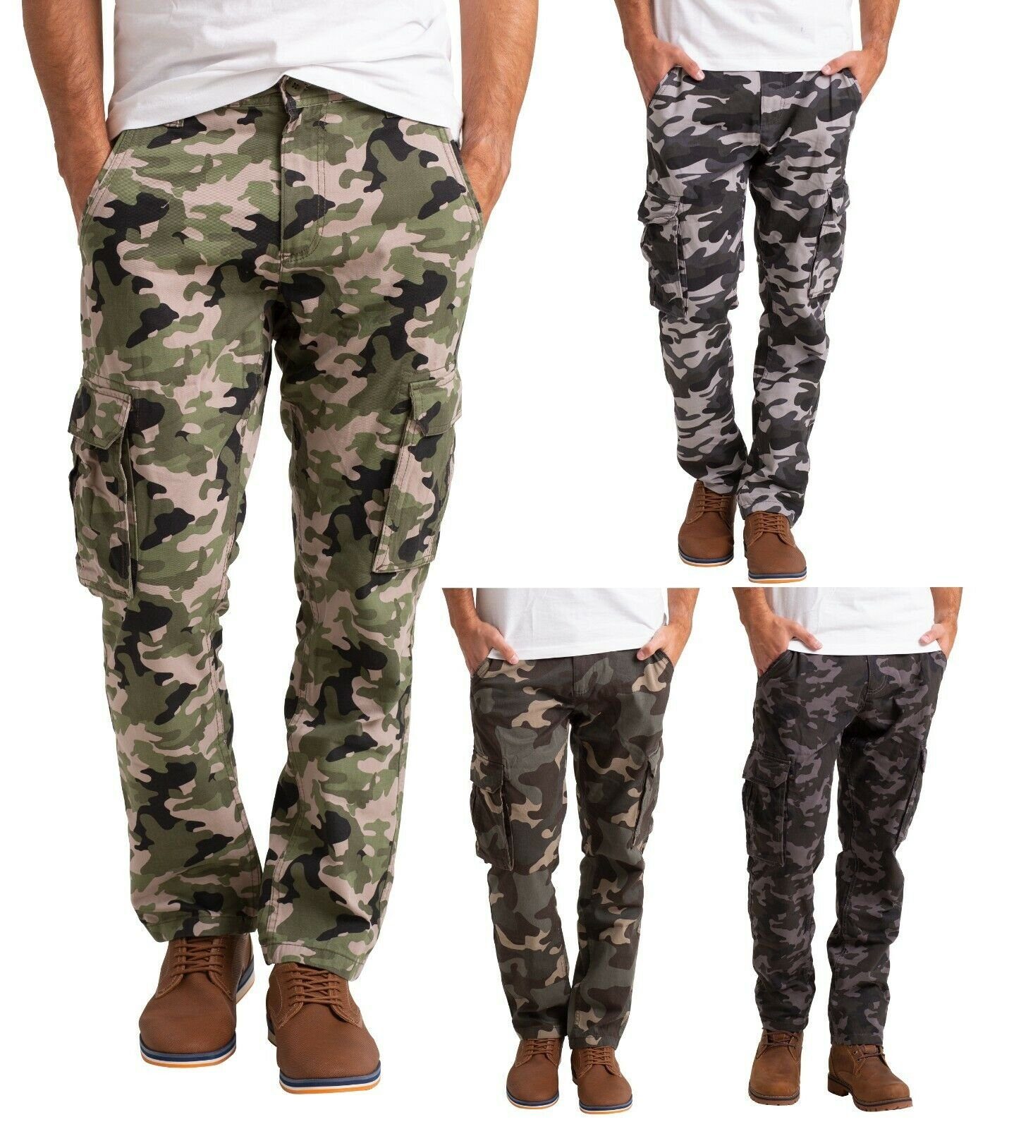 Pantaloncino Shorts 100% Cotone, con 6 tasche. Unisex, Black Spider