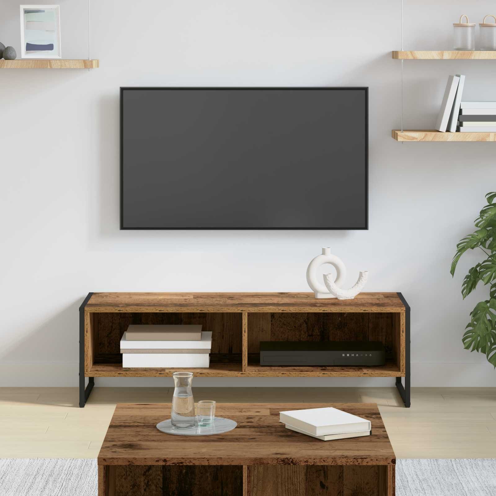 vidaXL TV-Schrank TV-Schränk 100 x 36,5 x 30,5 cm Altholz Holzwerkstoff (1-St)
