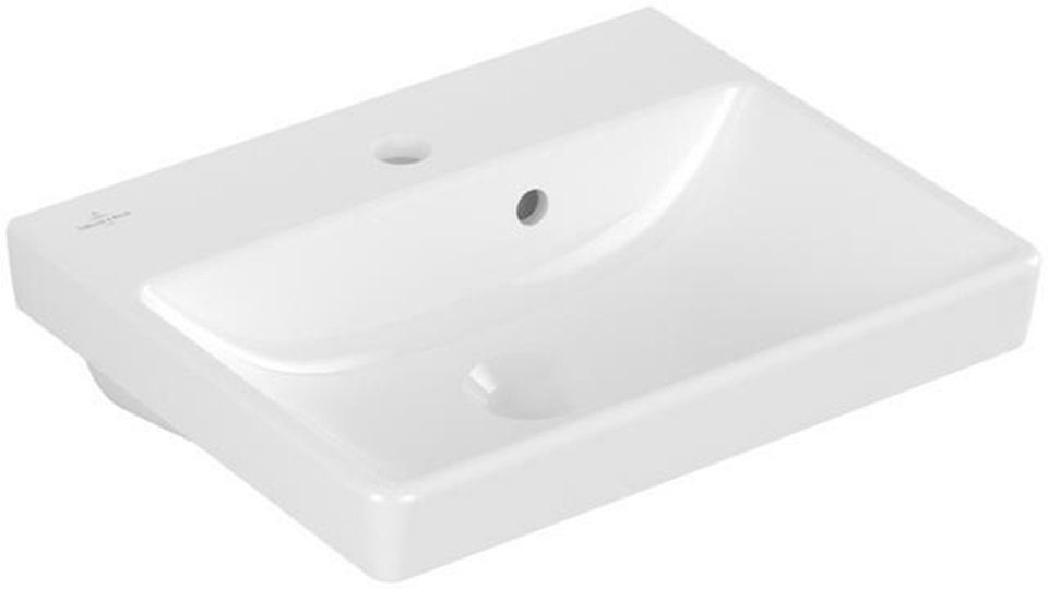 Villeroy & Boch Раковины VB HWB AVENTO 7358 450x370mm 1-Loch Arm HL durchgest Überlauf (1-St)