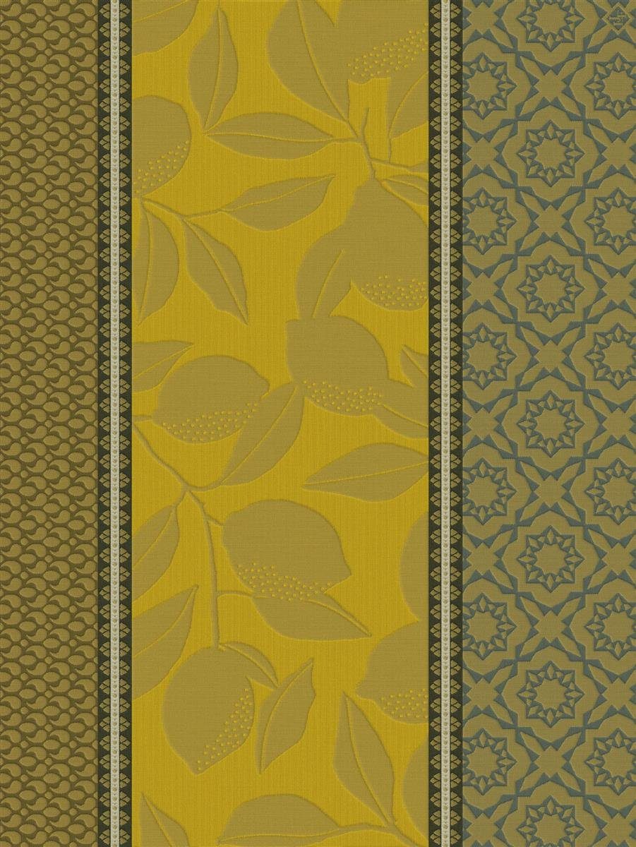 x Francais Geschirrtuch), Geschirrtuch (1-tlg., Geschirrtuch jacquard-gewebt Le cm, 60x80 Sous Citronnniers Les Jaune Jacquard 1