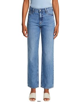 Esprit Regular-fit-Jeans Retro-Jeans mit gerader Passform und hohem Bund