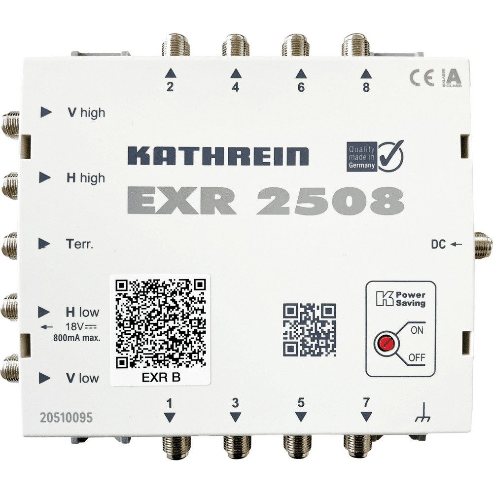 Kathrein SAT-Multischalter Kathrein EXR 2508 SAT Multischalter Eingänge (Multischalter): 5 (4 SAT