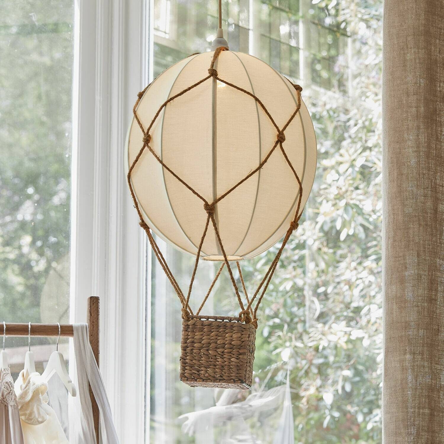 Mirabeau Hängeleuchten Hängelampe Plumillon creme/braun günstig online kaufen