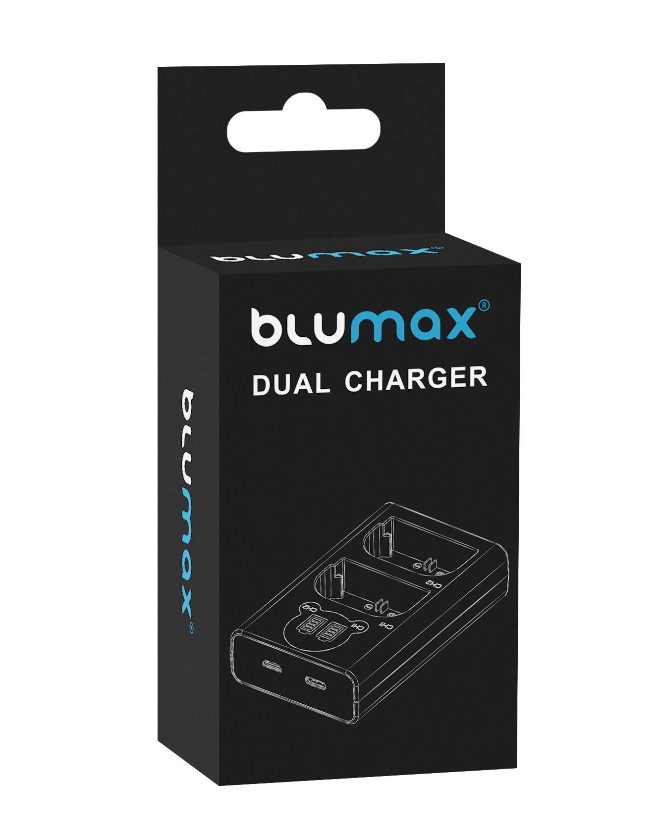 Blumax Akku + Lader für Canon LP-E17 R8 R10 R50 1000 mAh Verkehrsalarm