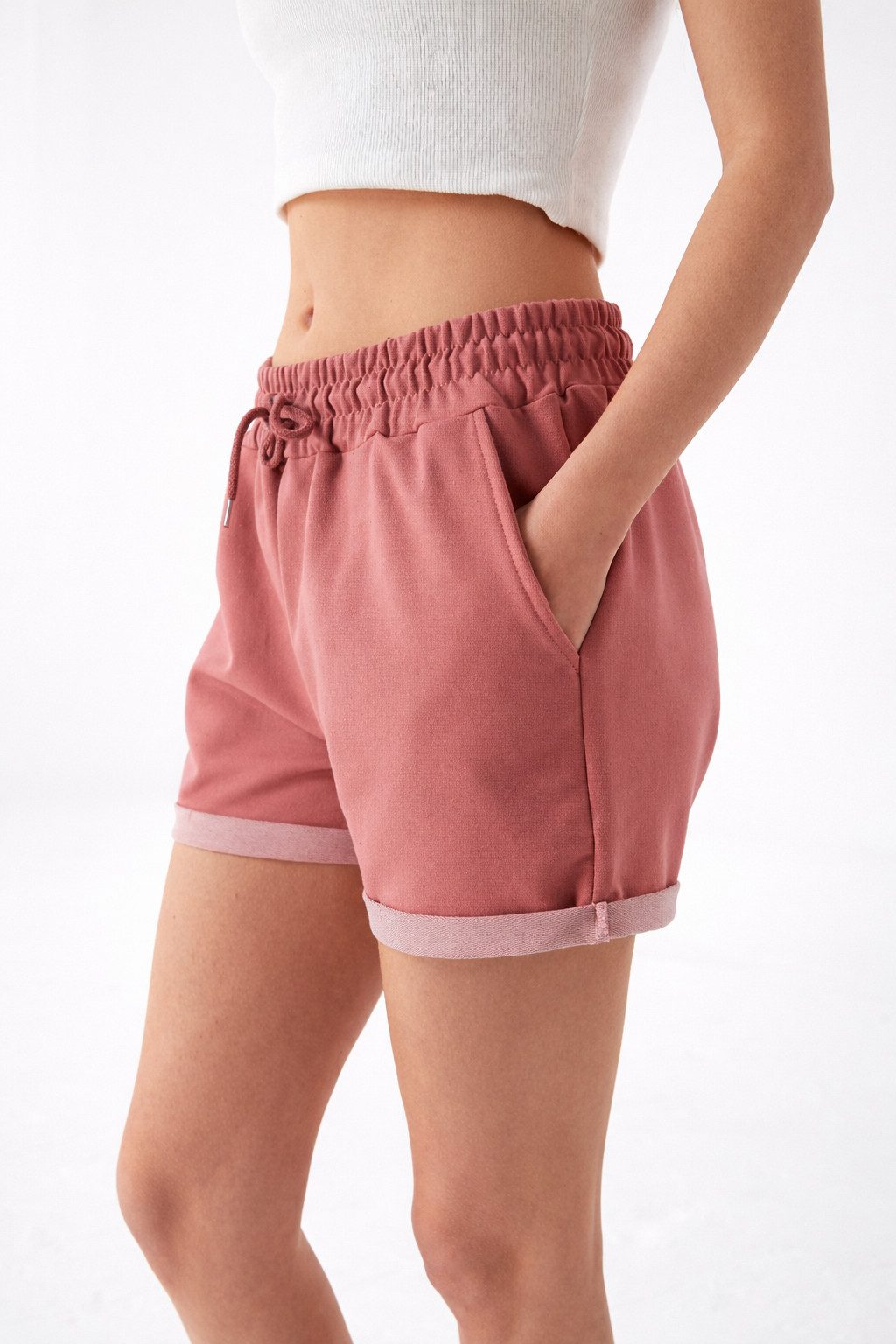 S&S Sweatshorts Kurze Hose Damen Shorts Kurzen Laufshorts Hosen Baumwollemischung