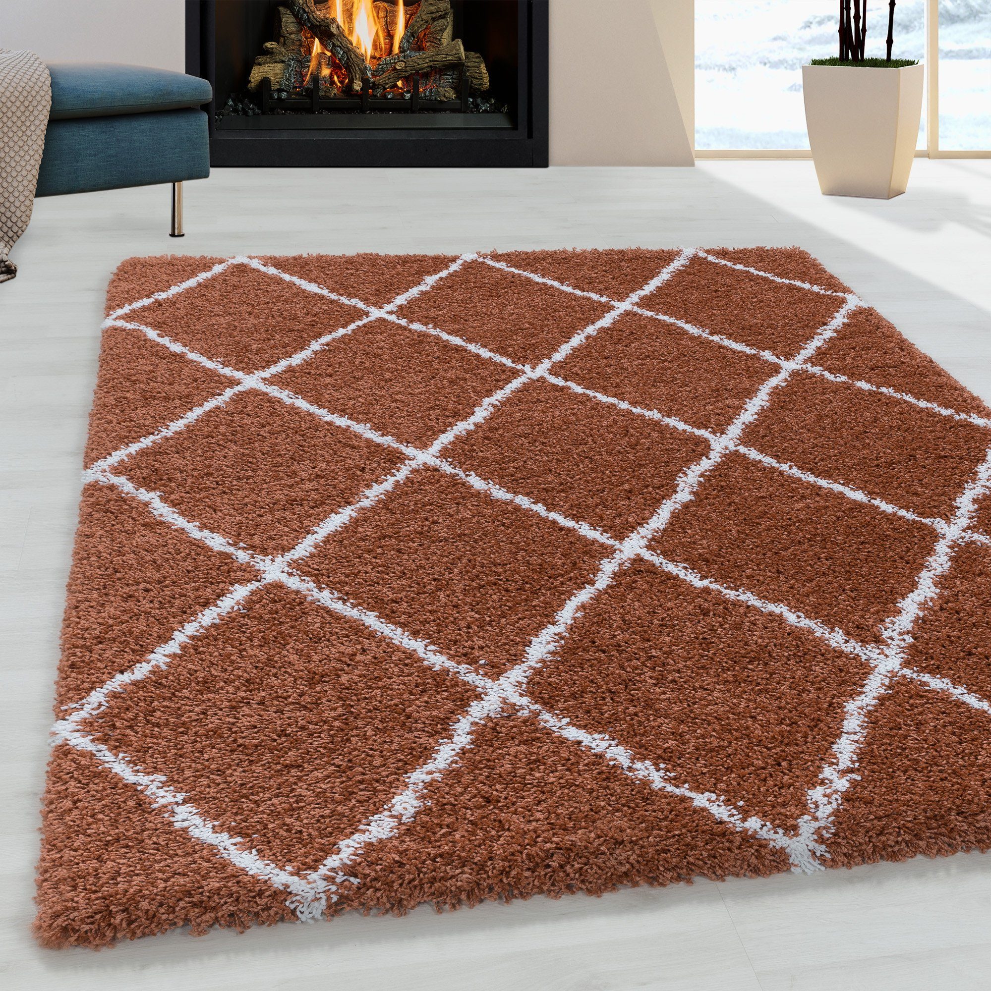 Stilvoll Günstig Hochflor-Teppich Teppich für den günstig online kaufen