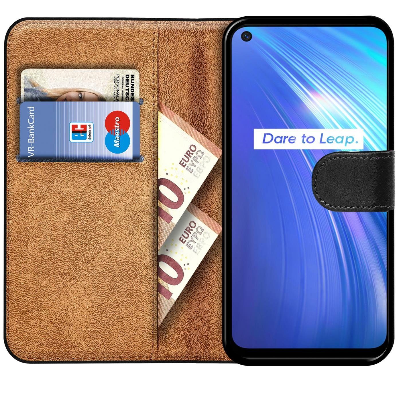 CoolGadget Handyhülle Book Case Handy Tasche für Realme 6, Realme 6s 6,5 Zoll, Hülle Klapphülle Flip Cover Realme 6, Realme 6s Schutzhülle stoßfest