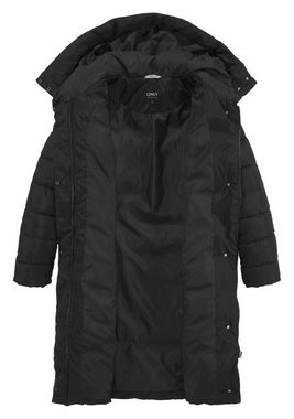 ONLY Steppmantel ONLTINA PUFFER X LONG COAT OTW mit Kapuze