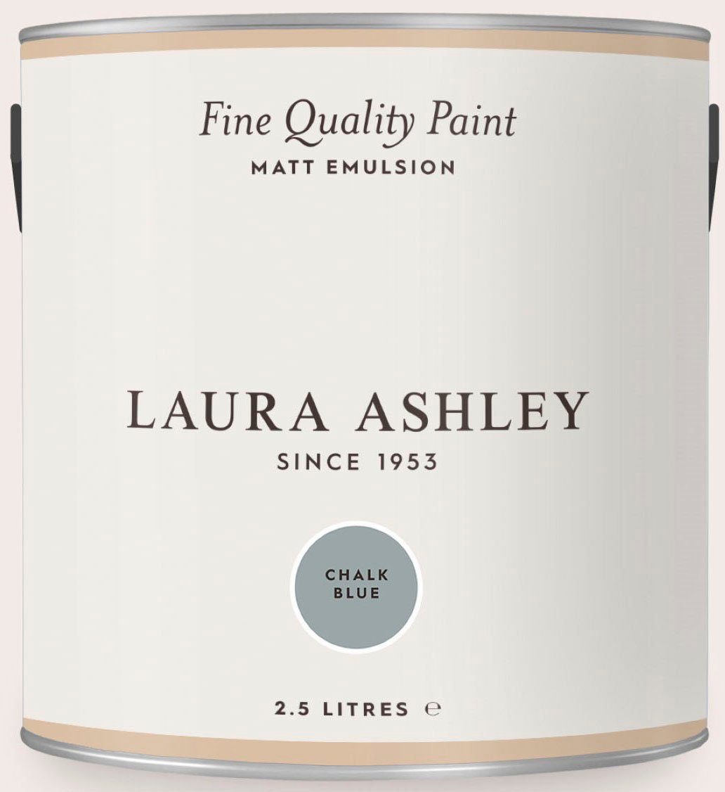 LAURA ASHLEY Wandfarbe Fine Quality Paint MATT EMULSION blue shades, matt, 2,5 L Chalk Blue