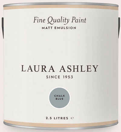 LAURA ASHLEY Wandfarbe Fine Quality Paint MATT EMULSION blue shades, matt, 2,5 L