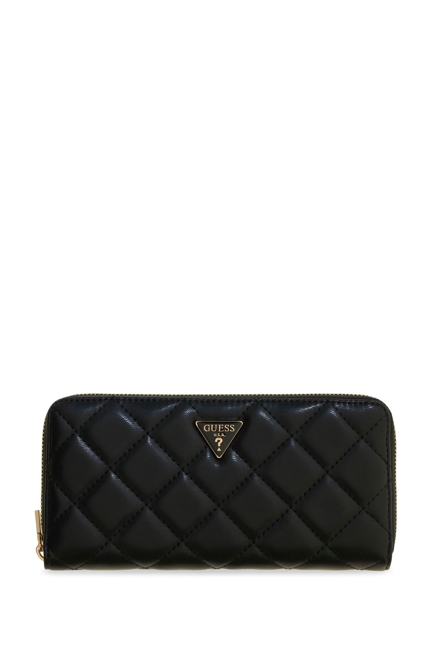 Guess Geldbörse JULIET SLG LARGE ZIP AROUND, Damen Geldbeutel mit zusätzlichem Reißverschluss-Rückfach
