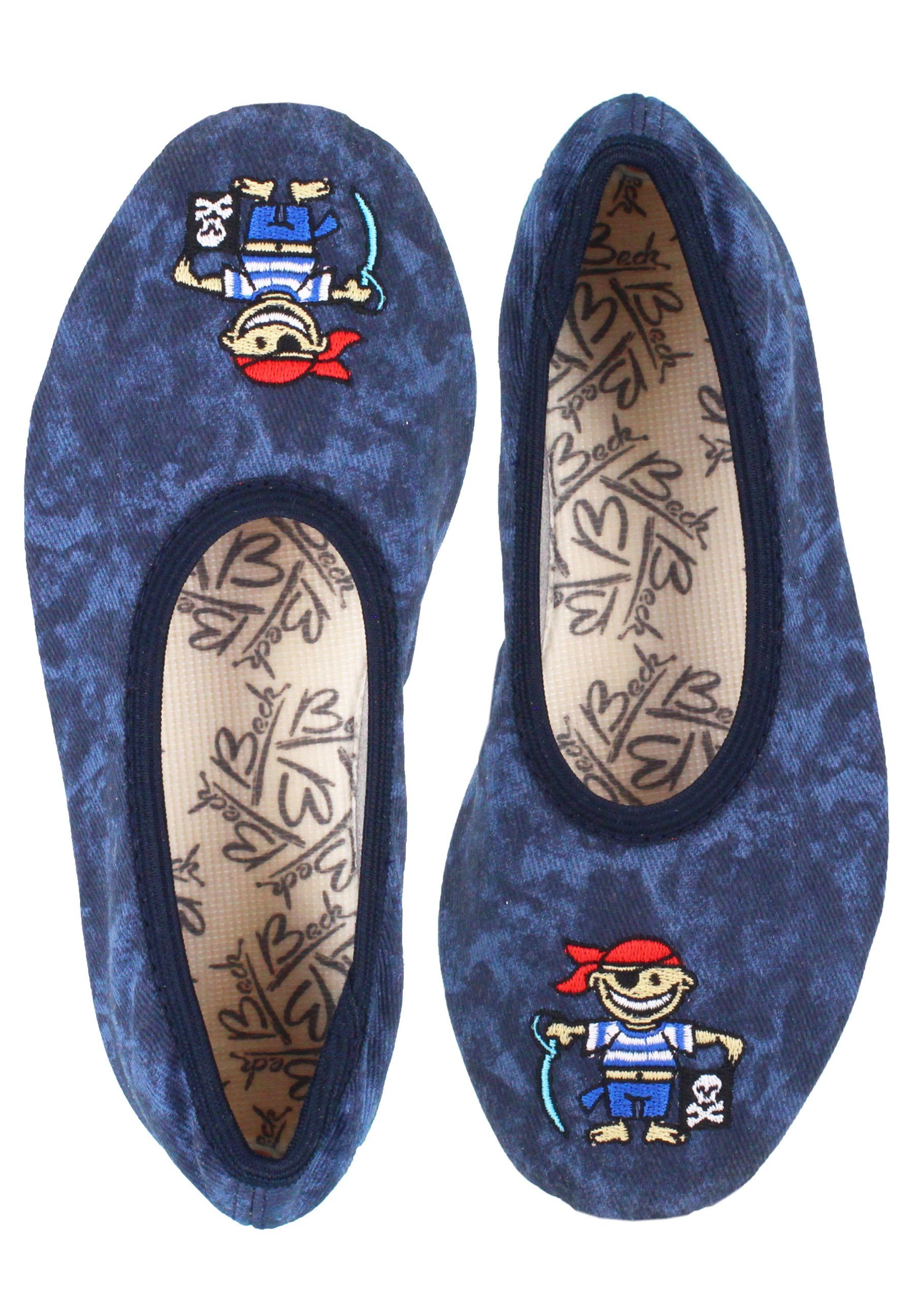 Schläppchen Pirat Gymnastikschuh