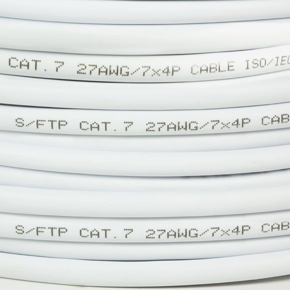 PrimeLine, m, S/FTP Netzkabel, (Ethernet), 100 (Ethernet) (10000 RJ-45 Cat.7, Patchkabel, CPV0041 weiß RJ-45 LogiLink Mantel, LSZH cm),