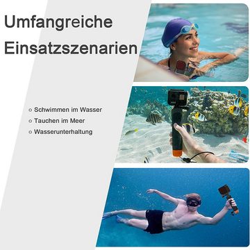 GelldG Selfie-Stick Wasserdichter Einbeinstativ, schwimmender Handgriff für Go Pro Hero