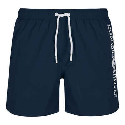 Emporio Armani Boxer-Badehose Mid Boxer Beachwear mit seitlichen Markenschriftzug