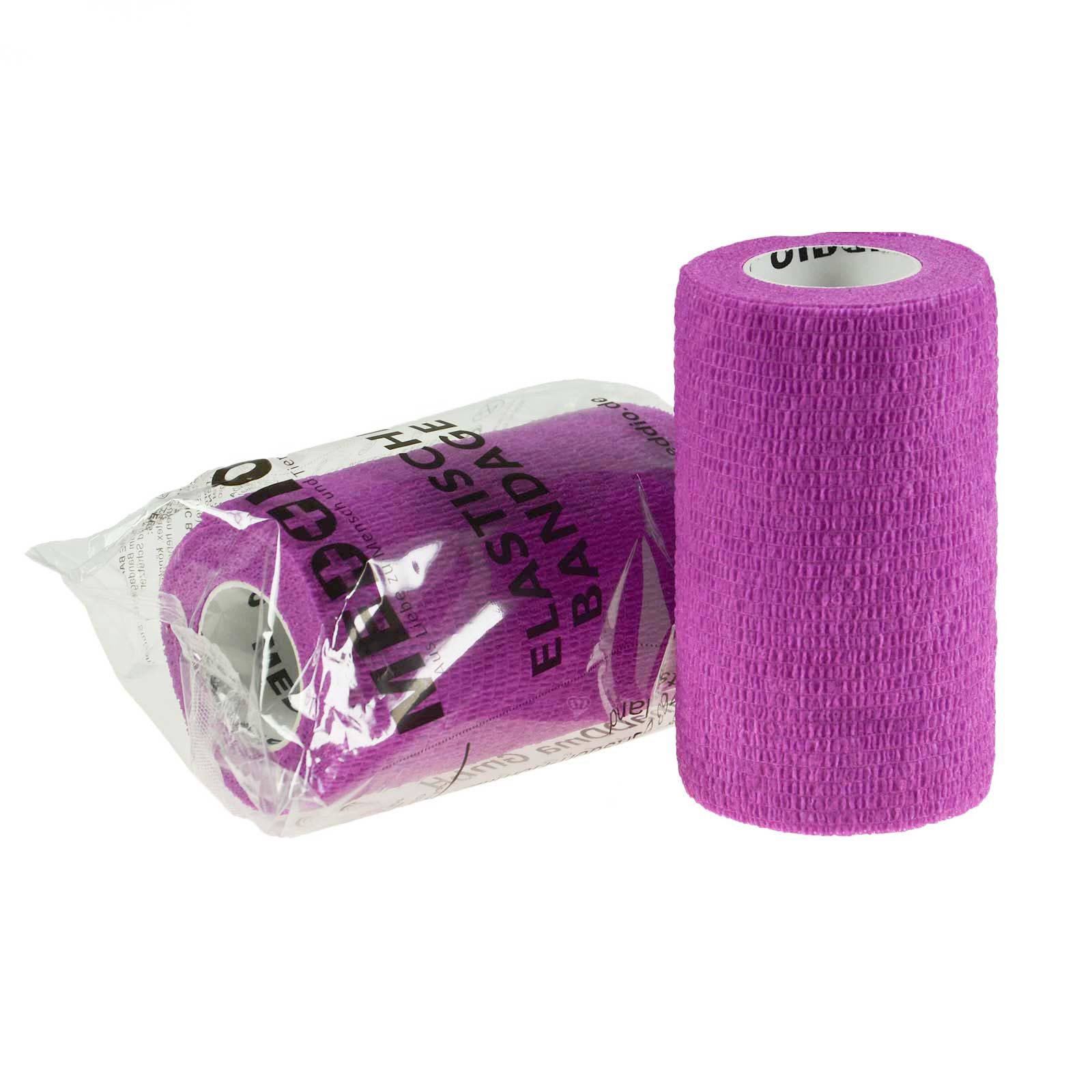 meDDio Bandage Vethaft Extra selbsthaftende Bandage 10cm f. Huf- und Klauenpfleger, fuchsia