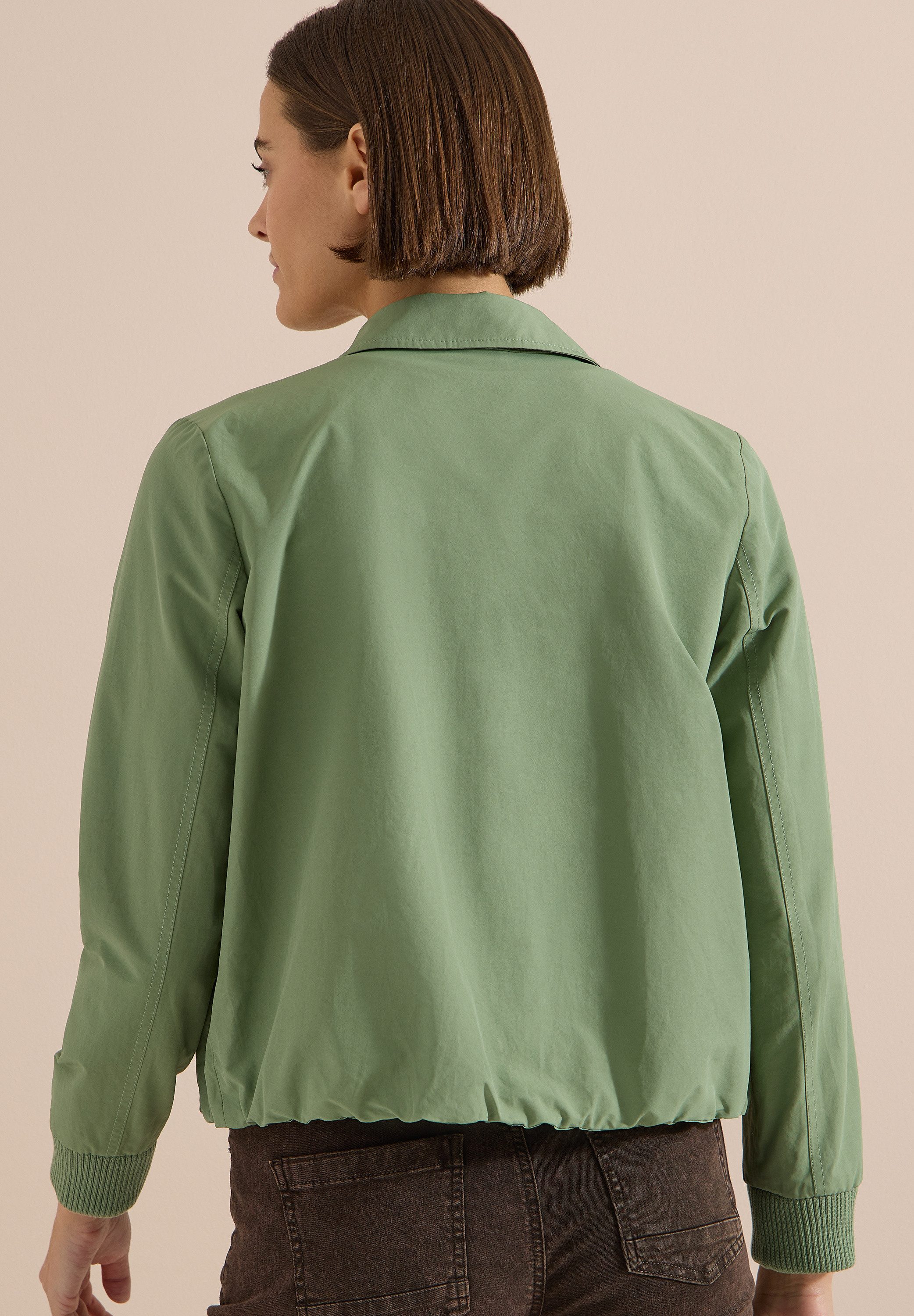 CECIL Jackenblazer Blouson mit Hemdblusenkragen