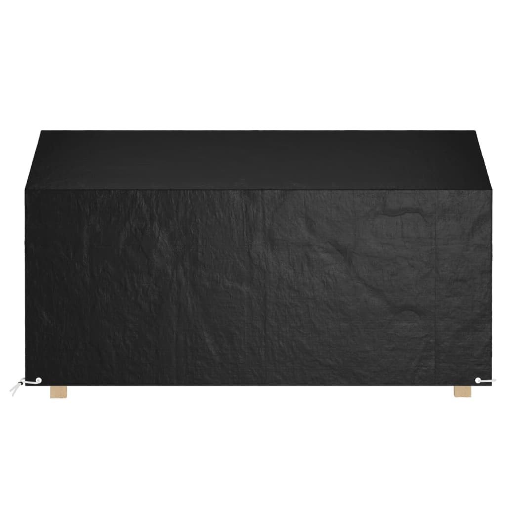 vidaXL Gartenmöbel-Schutzhülle Abdeckung für Gartenbank 12 Ösen 210x70x70/88 cm Polyethylen (1-St) – Bild 3 von 5