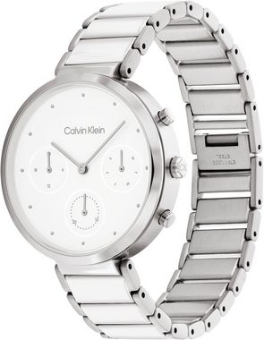 Calvin Klein Multifunktionsuhr TIMELESS, 25200282, Quarzuhr, Armbanduhr, Damenuhr, Datum, 12/24-Stunden-Anzeige